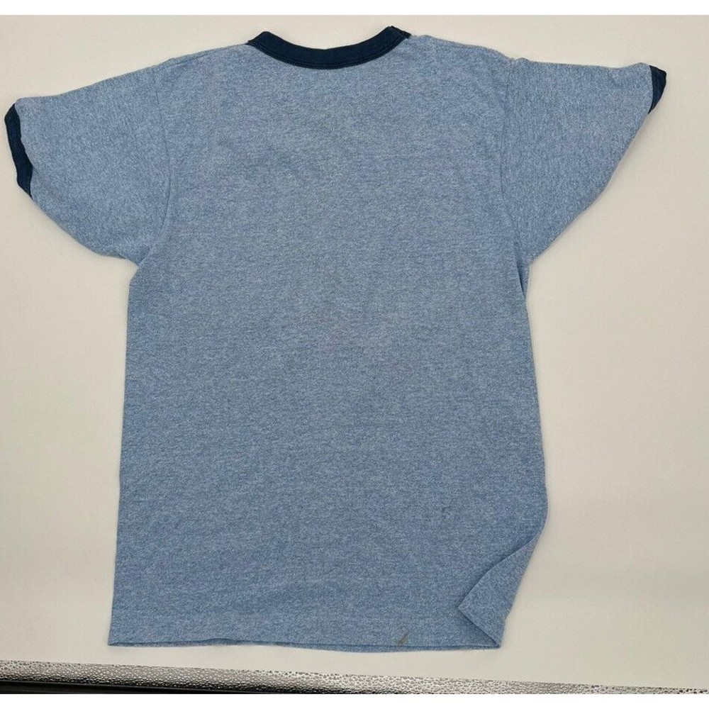 1980’s Screen Stars Tee Shirt Royal two tones (Medium) blue with Navy… - Picture 6 of 11
